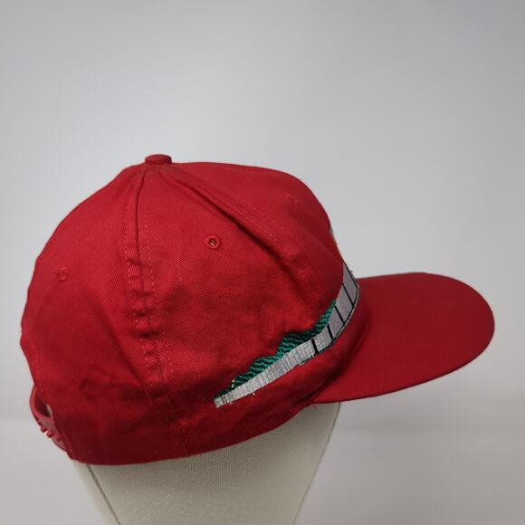 Union Pacific Snapback Hat Red One Size Adjustable Embroidered Railroad - Picture 5 of 10